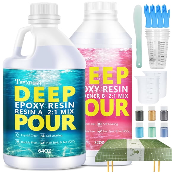 Resina epoxídica Teexpert Deep Pour 2:1, proporción de mezcla 2.8 L