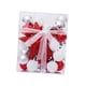 thumbnail image 1 of Adornos De Bolas De Navidad Estrella Decorativa En La Parte Superior Del árbol Para Vacaciones De Navidad Argenta Roja Blanca, 1 of 3