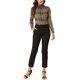 thumbnail image 2 of INSPIRE CHIC Blusa de mujer de cuello alto a rayas de Halloween de manga larga para fiesta de Navidad para uso casual o de trabajo XL Marrón, 2 of 8