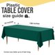 thumbnail image 2 of Exquisite Mantel de Plástico Premium 66% Más Grueso, Rectangular, 0,5 mil, Pack de 6, Verde Oscuro, 54" x 108" (137 cm x 274 cm), Descartable y Resistente, 2 of 7