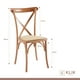 thumbnail image 4 of Comedor Mesa de Vidrio Rectangular 120x80 + 6 Silla Crossback Madera Rattan Natural, 4 of 4
