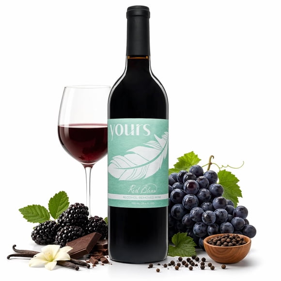 Vino Tinto Sin Alcohol Yours Red Blend 750 Ml