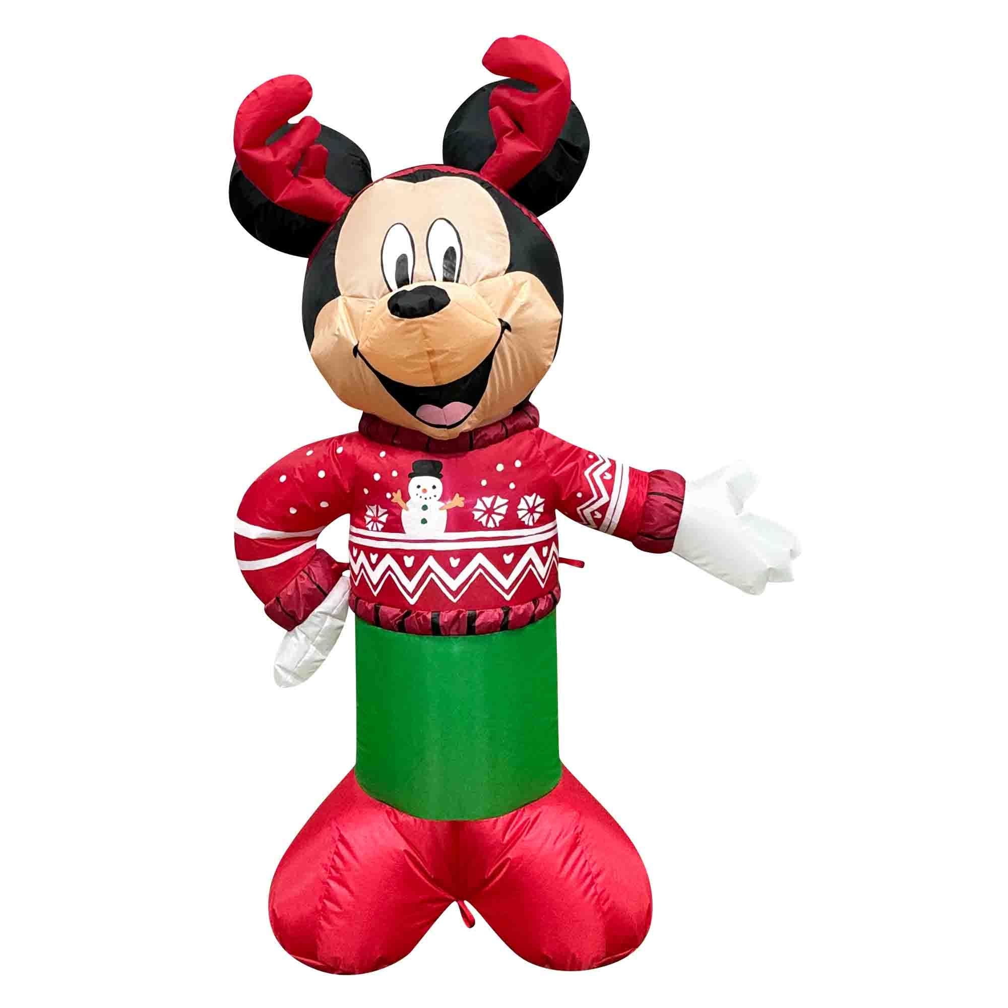 Inflable De Navidad Mickey De 1,2 Mt Disney