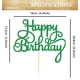 thumbnail image 3 of Decoración de tarta EONNCNT para fiesta de feliz cumpleaños con purpurina verde, 3 of 6