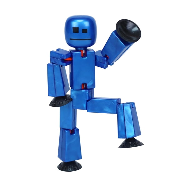 Figura de acción Zing StikBot individual azul metálico