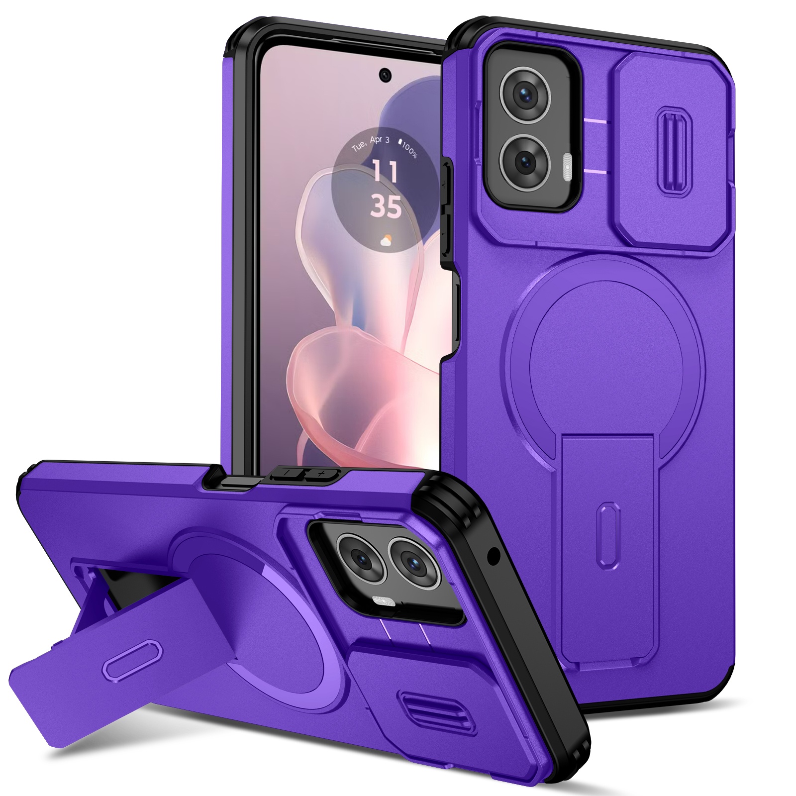Funda Foxdock Para Motorola G Power 5G 2024 – Magnética Antigolpes Con Soporte Y Protección Doble