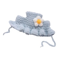 Magideal - Sombrero De Gato Para Mascotas, Tejido , Diadema Cómoda, Sombrero De Perro Adorable Para Cachorro, Accesorio De Fotografía Para , Azul