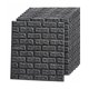 thumbnail image 1 of X10 Laminas Autoadhesivas Decomural 3d Ladrillo Pared 70x77 Negro, 1 of 11