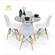 thumbnail image 1 of Comedor Mesa Vidrio 80Cms + 4 Sillas Eames Replica Color Blanco, 1 of 2