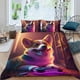 thumbnail image 2 of Juego de Funda de Edredón Corgi Temático 3 Piezas 135x200 cm, 2 of 6