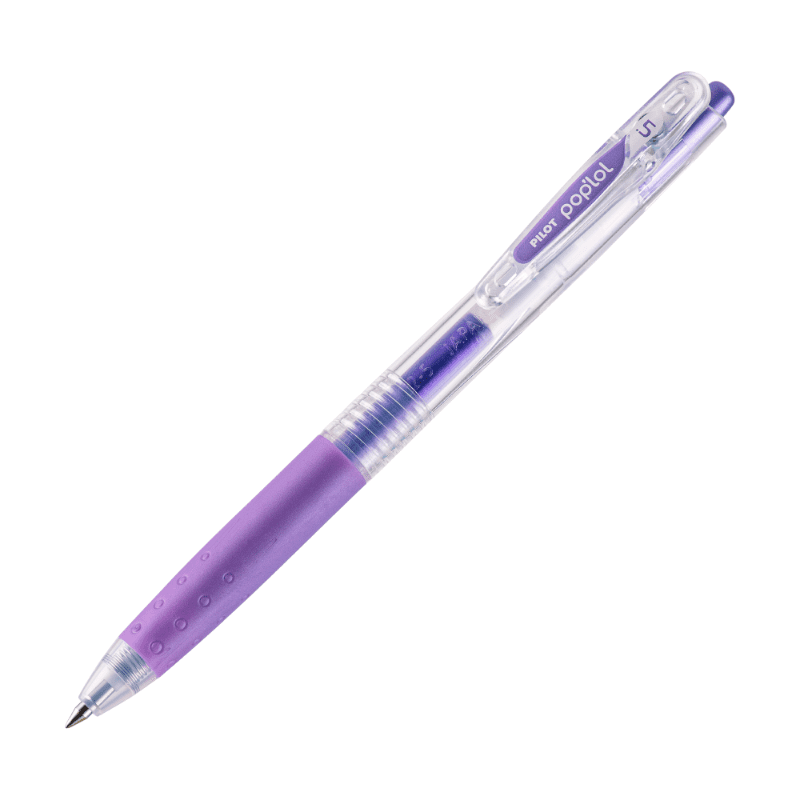 Pilot - 12 Un. Lapiz Gel Pop´lol Violeta Metalico 0.5 Mm.