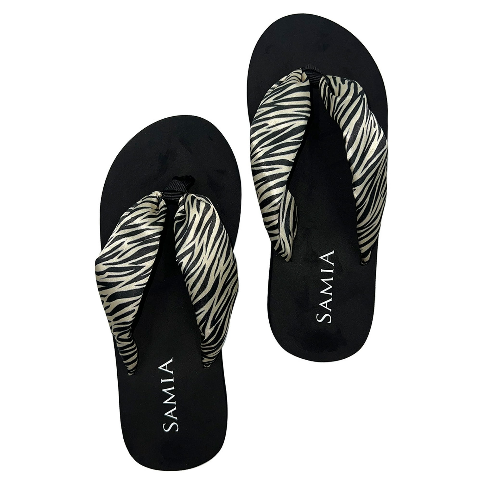 Samia - Sandalias Mujer Estampado Zebra 38