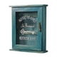 thumbnail image 5 of Llavero Para Pared 6 Ganchos Con Puerta Rústico Para Casa Sótano Entrada Azul, 5 of 5