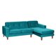 thumbnail image 2 of Sofa Chaiselong Der Salerno 3 Cuerpos Lado Derecho Tela Velvet Turquesa, 2 of 4