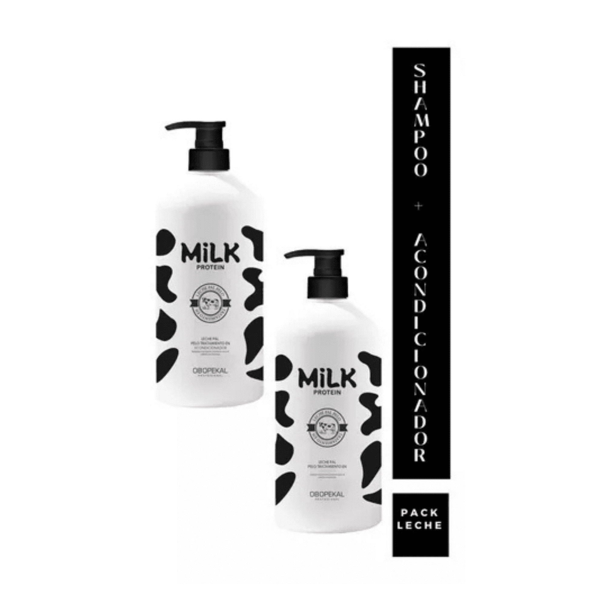 Shampoo + Acondicionador Leche Obopekal Sin Siliconas