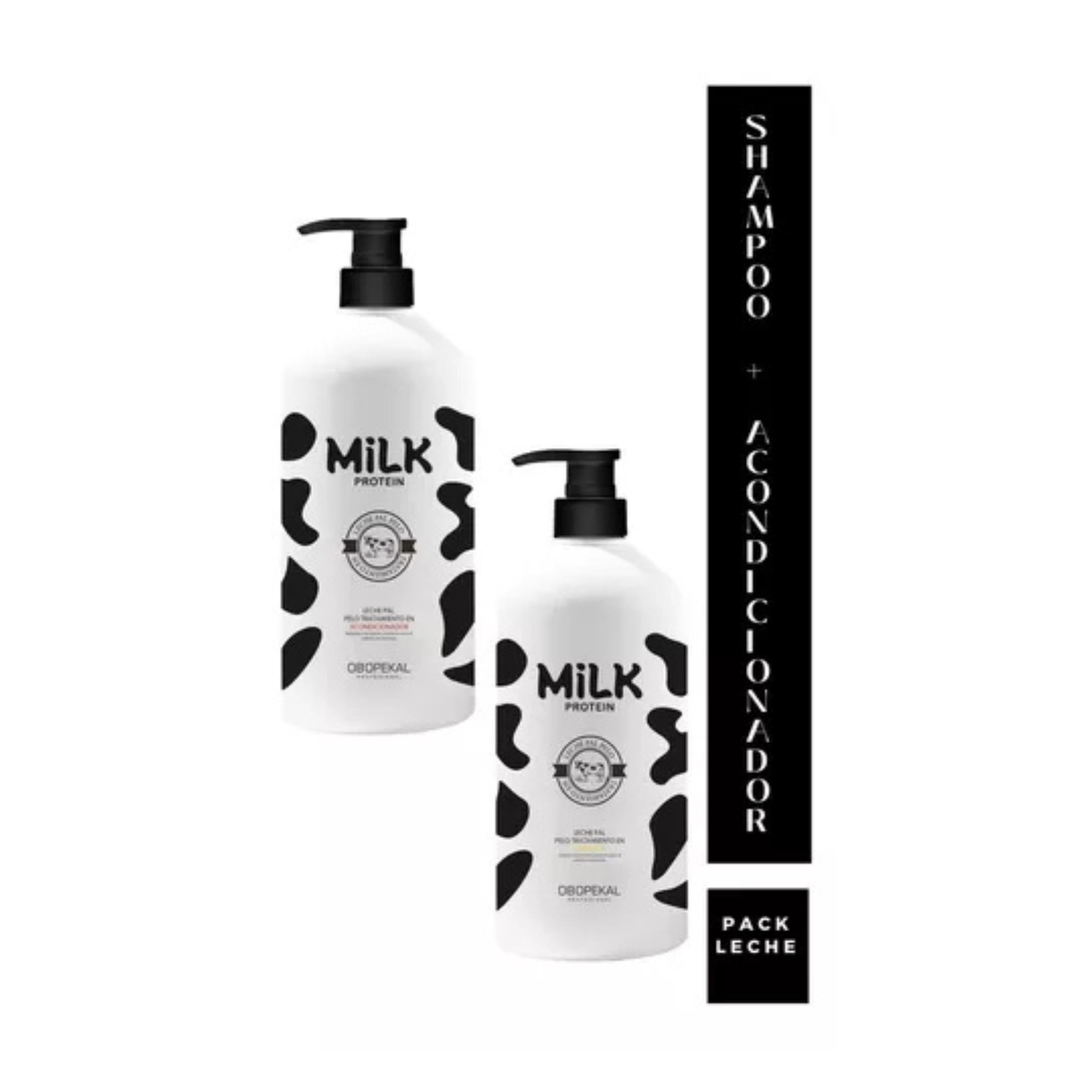 Shampoo + Acondicionador Leche Obopekal Sin Siliconas