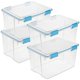 thumbnail image 1 of Caja de juntas Sterilite Storage Bins de 54 cuartos de galón, paquete de 4, 1 of 9