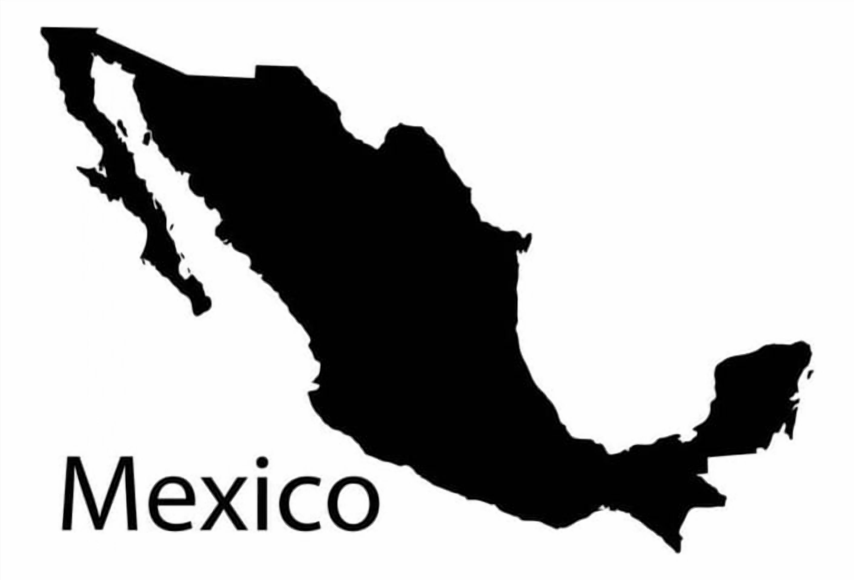 Rienda Libre Graphics - Decomural Mexico Map Educational Ws-18852