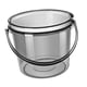 thumbnail image 5 of Cubo de agua con tapa para baño, cubo doméstico, cubo de lavandería pequeño y grueso, cubo de almacenamiento de agua para pesca, interior, exterior, j Gris, 5 of 5