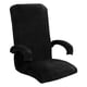 thumbnail image 4 of Funda giratoria para silla de ordenador con funda giratoria con cremallera para silla de oficina , negro, 4 of 5