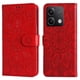 thumbnail image 1 of Funda tipo cartera FOXDOCK para Xiaomi Redmi Note 13 5G , diseño girasol en relieve, cuero PU, cierre magnético, soporte y tarjetero, 1 of 5