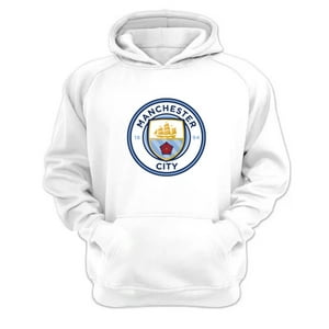 Genérico - Polerón Canguro Manchester City Blanco Talla L Unisex