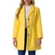 thumbnail image 1 of INSPIRE CHIC Abrigos de Mujer Abrigo Largo de Invierno con Botones Sencillos S Amarillo, 1 of 6