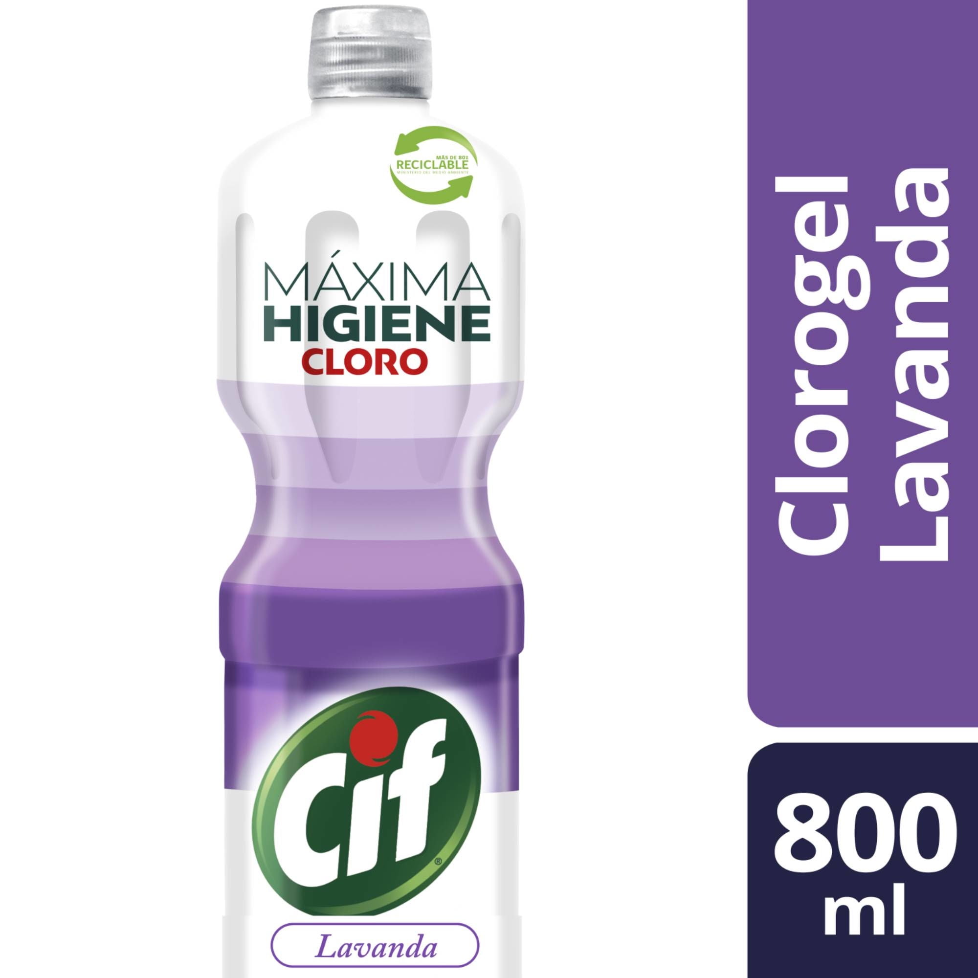 Cloro Gel Lavanda Botella 800 ml Cif