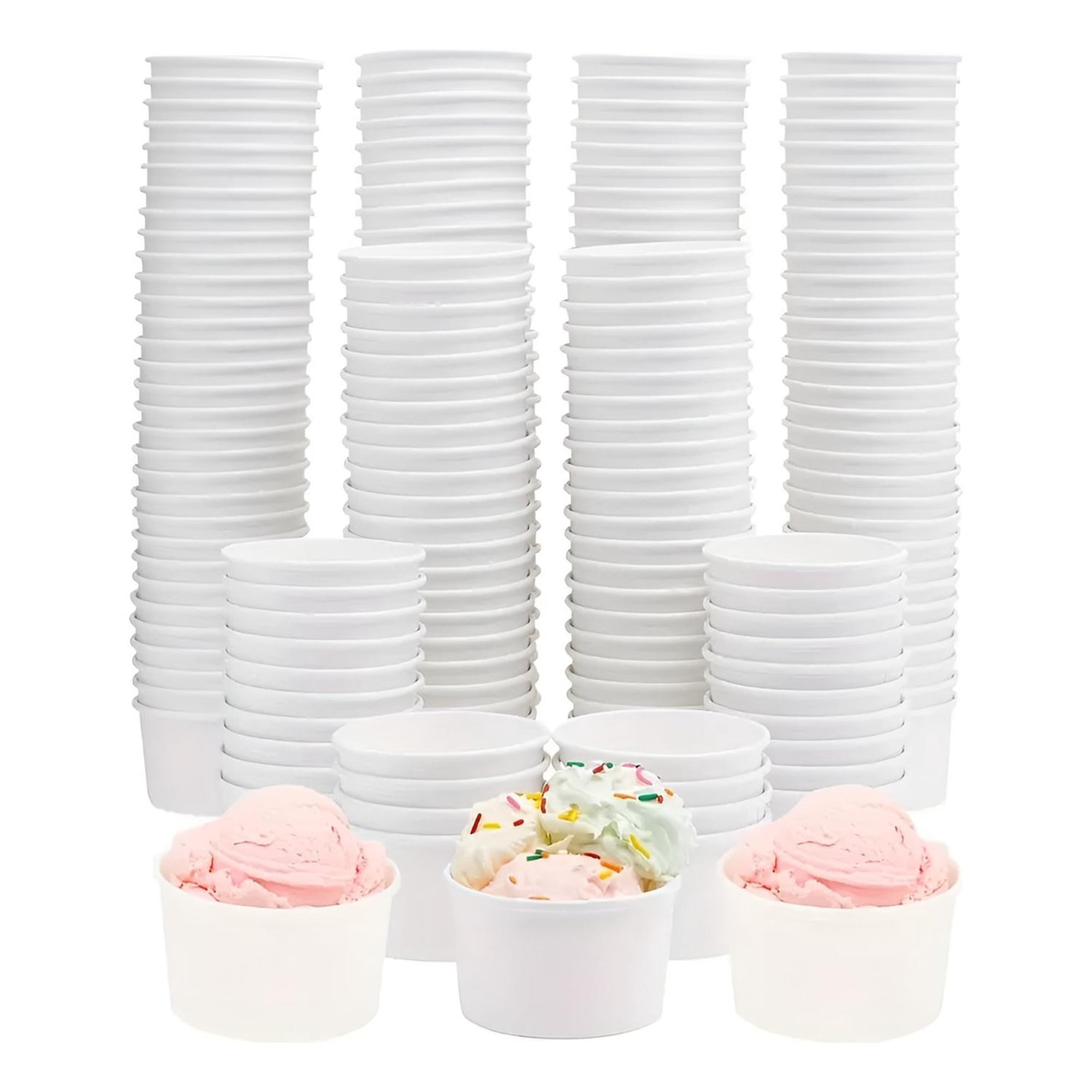 Pasteleriuscl - Vasos Polipapel Helado Vasos Desechables Pote Helado 4oz