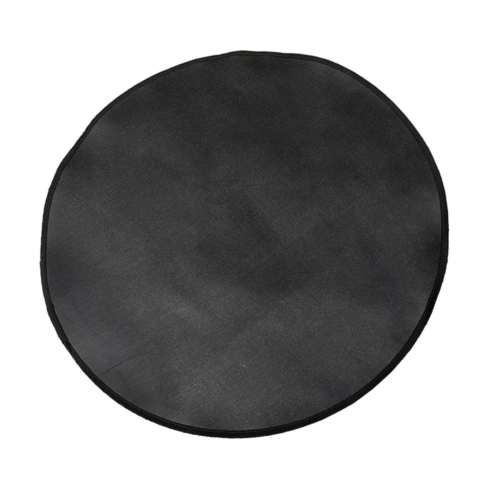 Bothyi - Alfombra Para Fuego, Alfombra Para Salpicaduras De Hogar, Manta Para Fuego De Barbacoa Para Patio Trasero, Césped Interior, Negro, 36 Pulgadas