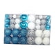 thumbnail image 3 of 100 Uds Adornos De Bolas De Navidad Colgantes De Navidad Para Aniversario Boda Festivo Plata Azul Blanco, 3 of 5
