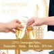 thumbnail image 4 of Champagne Flutes N9R, 9 oz, plástico, sin tallo, borde dorado (paquete de 12), 4 of 7