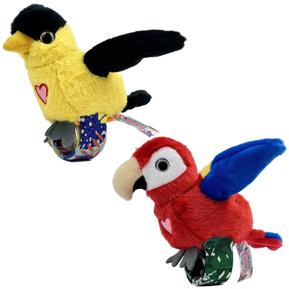Pájaros de peluche interactivos Happy Yappers Birds, paquete de 2