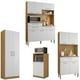 thumbnail image 1 of Combo 1 Mueble para Microondas, 1 Mueble de Cocina, 1 Kit 8 Puertas y 1 Alacena K02040820, 1 of 8
