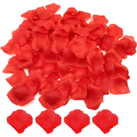 Genérico - Pétalos Rosas Artificiales 100 Uds San Valentín Rojo