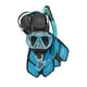 thumbnail image 1 of Set Mascara De Buceo Y Snorkel Pro Dry - S/M - Azul, 1 of 1