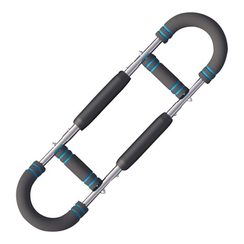 Ioensy - Barra De Ejercicios Ajustable Para Brazos, Ejercitador De Pecho Para Tríceps, Bíceps Y Muslos, Color Azul Cielo