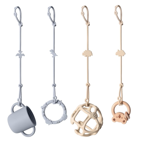 Correas de silicona Andy Bear para cochecitos de seguridad para bebés, color azul