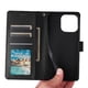 thumbnail image 3 of Funda Cartera para iPhone 16 Pro Max con Tarjetero, Soporte y Cordón - Protección Negro, 3 of 6