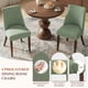 thumbnail image 3 of Sillas de comedor COLAMY juego de 2 color verde estilo mediados del siglo, 3 of 7