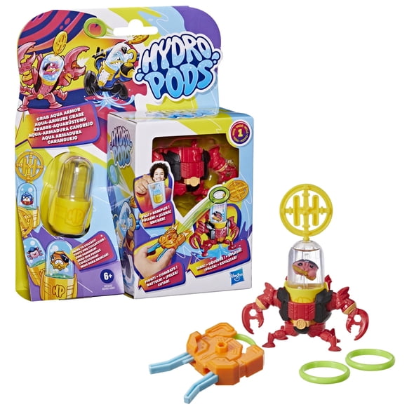 Set de batalla Hydro Pods Crab Aqua Armor Mech Suit Hasbro
