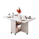 thumbnail image 1 of Mesa de comedor plegable extendible blanca 140x60cm, 1 of 4