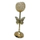 thumbnail image 2 of Candelabro Dorado Mariposa Nórdico Cristal 26cm Jhn, 2 of 3