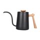 thumbnail image 1 of Cafetera De Goteo 600ml Hervidor De Agua Mango De Madera Pico Estrecho Para Cafetera Negro, 1 of 5