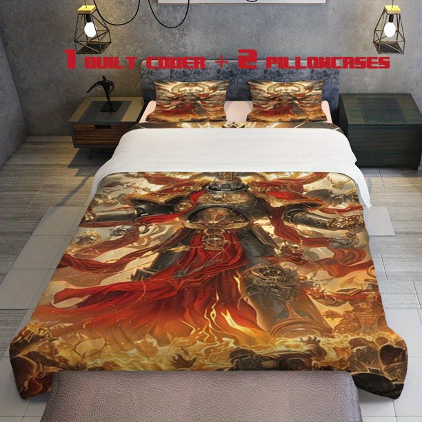 3pcs Starfighter Theme Printed Three Piece Bedding Set Soft Quilt Cover And Two Pillowcases