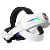Genérico - Correa Para La Cabeza Con Batería Rgb Comfort 12000Mah Para Auriculares Meta Quest 3S - Mejora El Tiempo De Juego Y La Estabilidad-Blanco