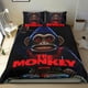 thumbnail image 1 of El Mono Conjunto de sábanas temático, trío de piezas, cómodo y amigable con la piel, diseño único, regalo de decoración para el hogar para familiares, amigos y fans,173cm *218cm, 1 of 6