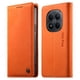 thumbnail image 1 of Funda Billetera de Cuero para [Xiaomi Redmi Note 15 Pro 4G], Bloqueo RFID, Tarjetas y Soporte Naranja, 1 of 5
