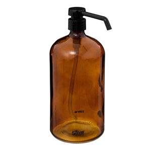 Genérico - Dosificador Jabón Shampoo Vintaje 1 Litro Dispensador Baño Color Marrón