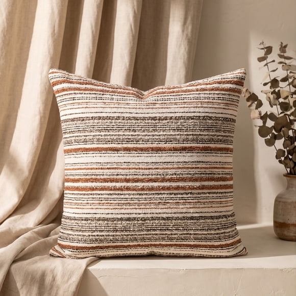 Pack 2 Cojines Tejido Andino con Textura 45x45 cm Decorativos - Cusco Terracota